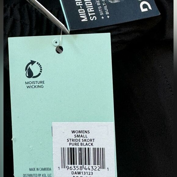 DSG Women's Stride Skort Pure Black Small NWT - Picture 10 of 13